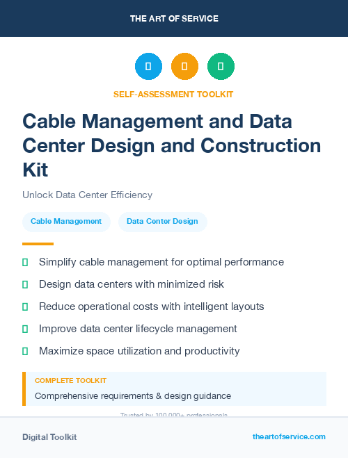 Cable Management and Data Center Design and Construction Kit