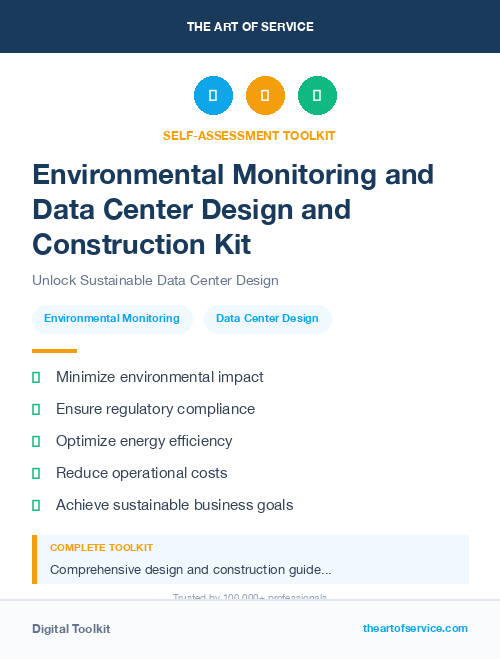 Environmental Monitoring and Data Center Design and Construction Kit