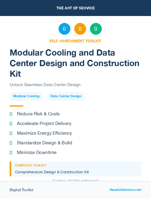 Modular Cooling and Data Center Design and Construction Kit
