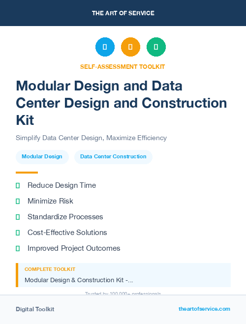 Modular Design and Data Center Design and Construction Kit