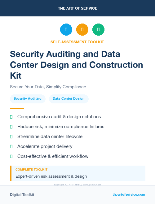 Security Auditing and Data Center Design and Construction Kit