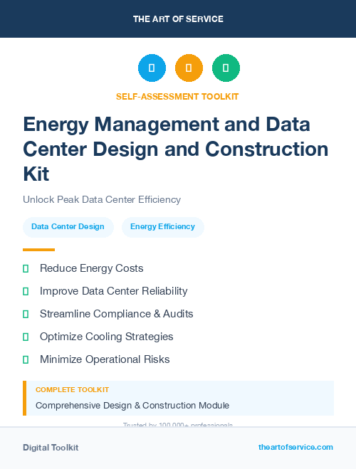 Energy Management and Data Center Design and Construction Kit