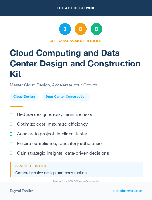 Cloud Computing and Data Center Design and Construction Kit