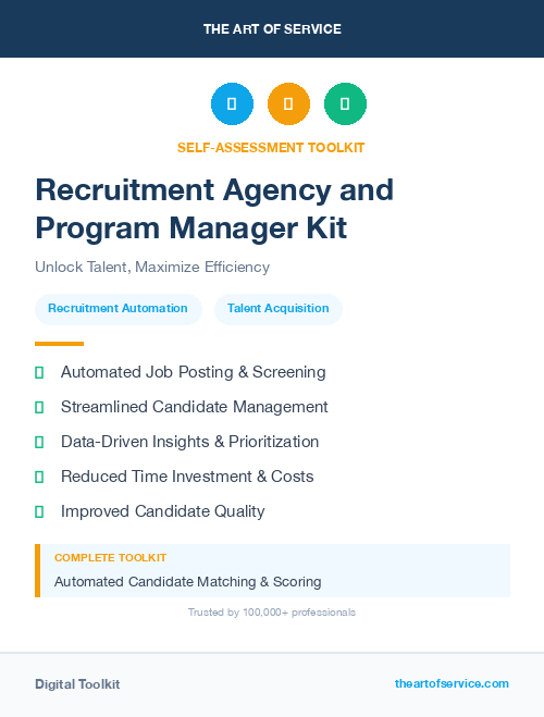 Recruitment Agency and Program Manager Kit