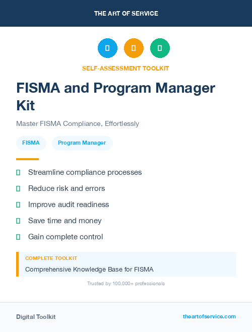 FISMA and Program Manager Kit