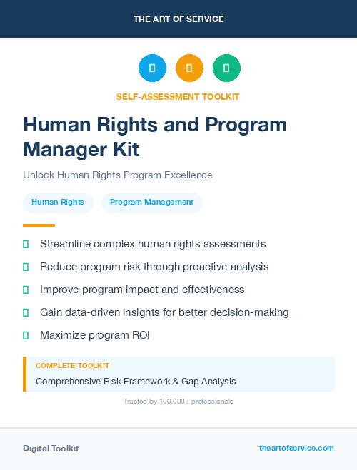 Human Rights and Program Manager Kit