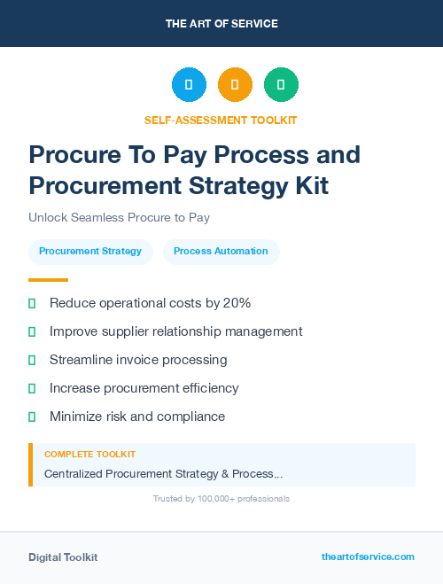 Procure To Pay Process and Procurement Strategy Kit