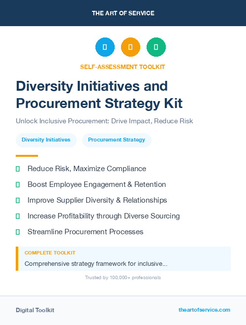 Diversity Initiatives and Procurement Strategy Kit
