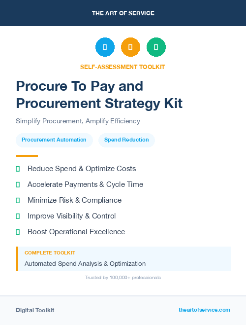 Procure To Pay and Procurement Strategy Kit
