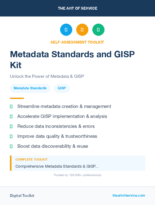 Metadata Standards and GISP Kit