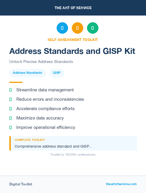 Address Standards and GISP Kit