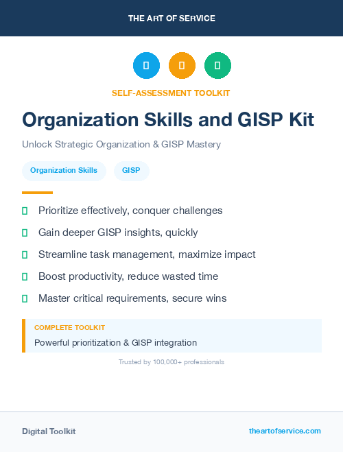 Organization Skills and GISP Kit