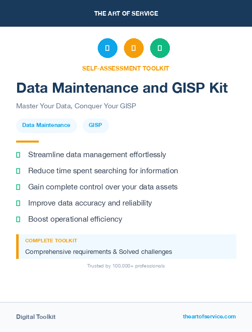 Data Maintenance and GISP Kit
