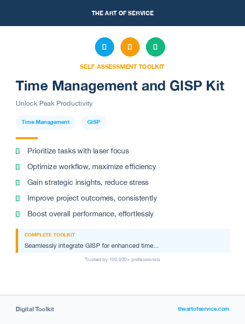 Time Management and GISP Kit