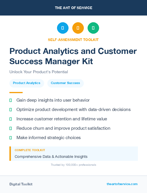 Product Analytics and Customer Success Manager Kit