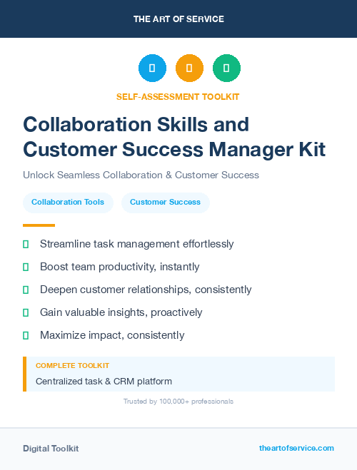 Collaboration Skills and Customer Success Manager Kit
