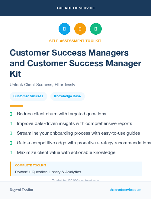 Customer Success Managers and Customer Success Manager Kit