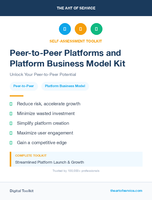 Peer-to-Peer Platforms and Platform Business Model Kit
