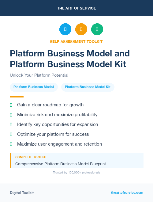 Platform Business Model and Platform Business Model Kit