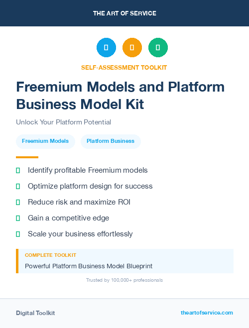 Freemium Models and Platform Business Model Kit