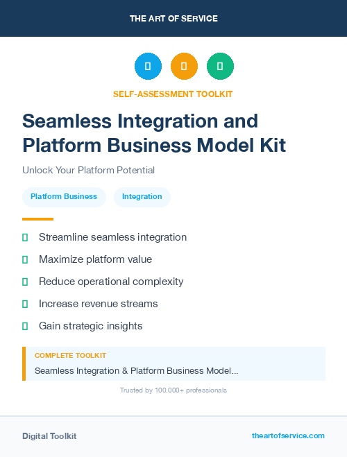 Seamless Integration and Platform Business Model Kit