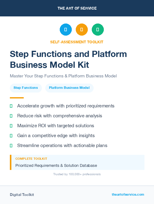 Step Functions and Platform Business Model Kit