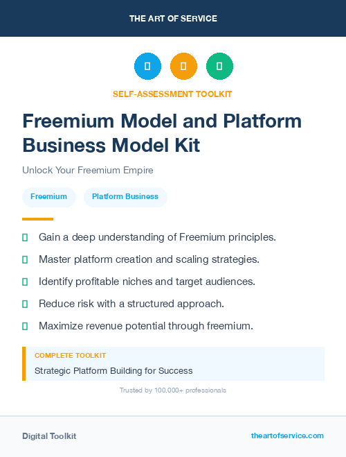 Freemium Model and Platform Business Model Kit