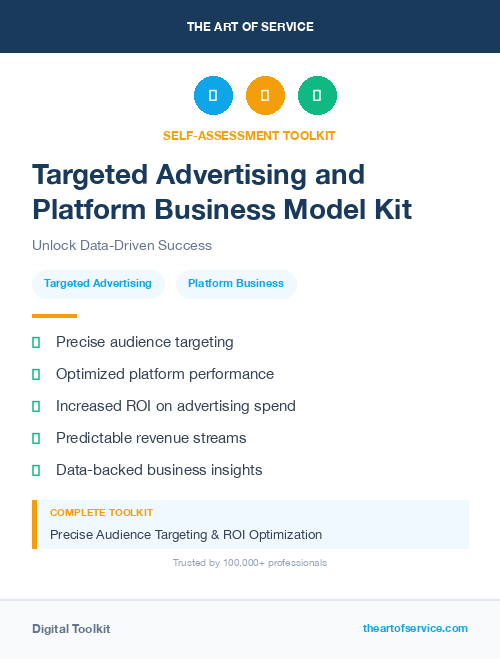 Targeted Advertising and Platform Business Model Kit