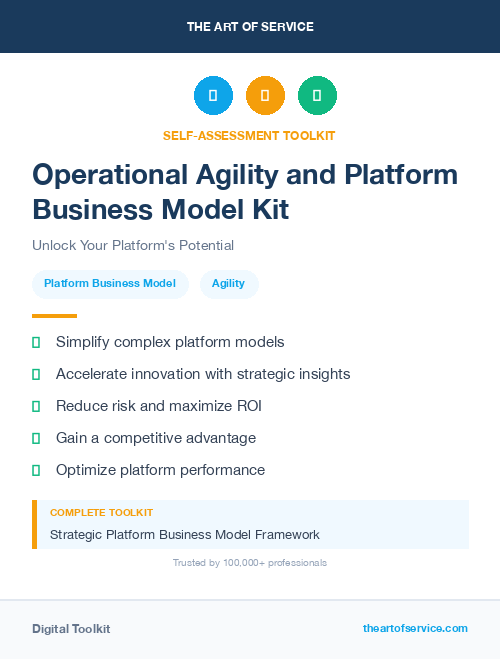 Operational Agility and Platform Business Model Kit