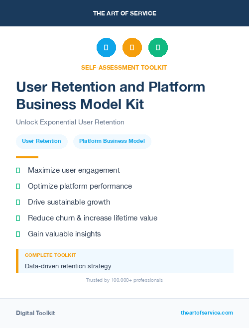 User Retention and Platform Business Model Kit