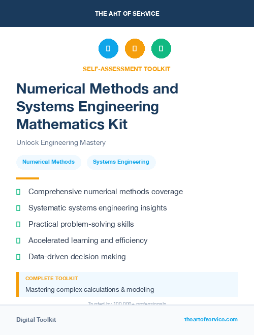 Numerical Methods and Systems Engineering Mathematics Kit