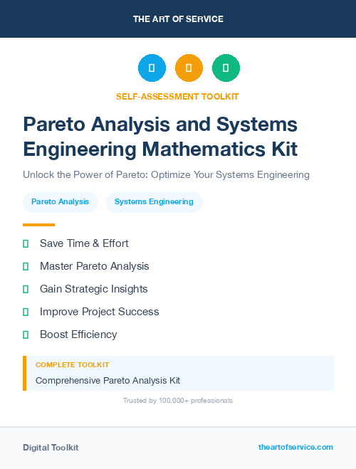 Pareto Analysis and Systems Engineering Mathematics Kit