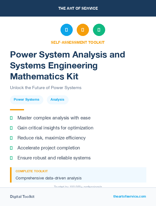 Power System Analysis and Systems Engineering Mathematics Kit