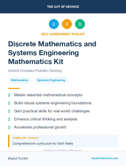 Discrete Mathematics and Systems Engineering Mathematics Kit