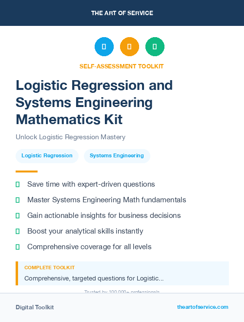 Logistic Regression and Systems Engineering Mathematics Kit