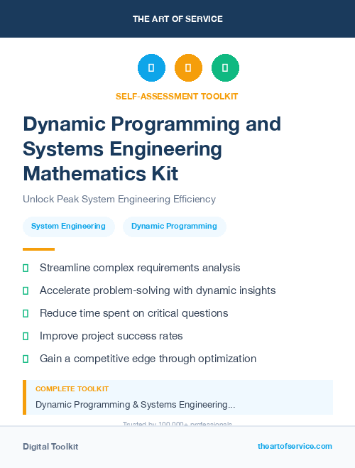 Dynamic Programming and Systems Engineering Mathematics Kit
