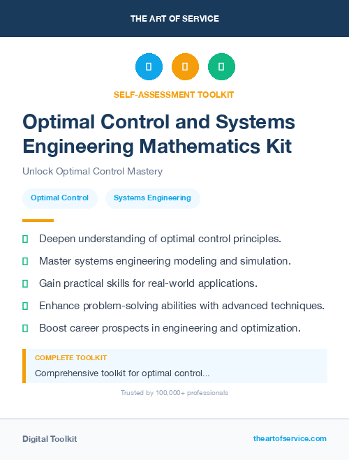 Optimal Control and Systems Engineering Mathematics Kit