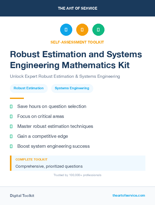 Robust Estimation and Systems Engineering Mathematics Kit