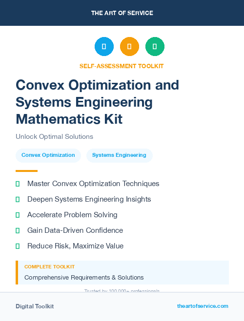 Convex Optimization and Systems Engineering Mathematics Kit