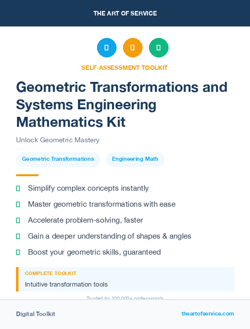Geometric Transformations and Systems Engineering Mathematics Kit