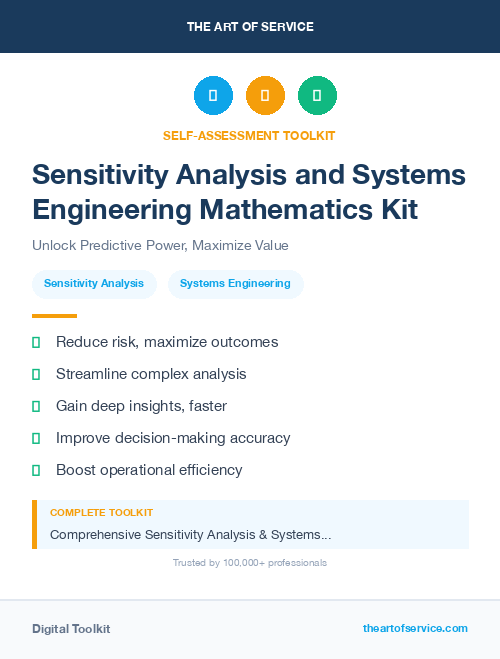 Sensitivity Analysis and Systems Engineering Mathematics Kit