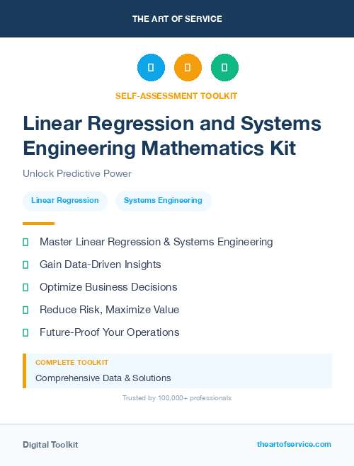 Linear Regression and Systems Engineering Mathematics Kit