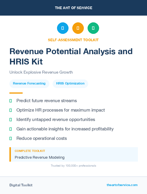 Revenue Potential Analysis and HRIS Kit