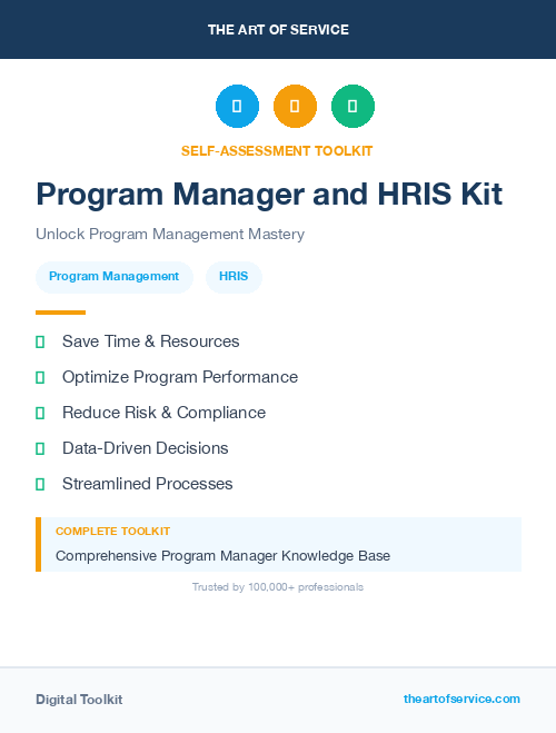 Program Manager and HRIS Kit