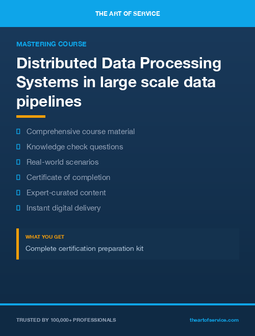 GEN7503 Distributed Data Processing Systems in large scale data pipelines