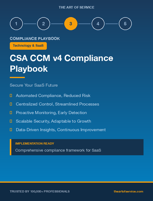 CSA CCM v4 Compliance Playbook for Technology & SaaS