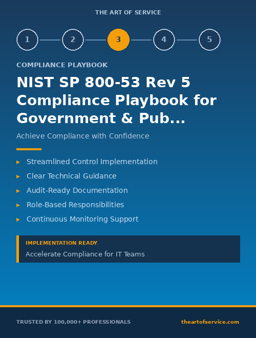NIST SP 800-53 Rev 5 Compliance Playbook for Government & Public Sector - IT & Technical Teams Edition