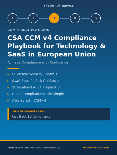 CSA CCM v4 Compliance Playbook for Technology & SaaS in European Union