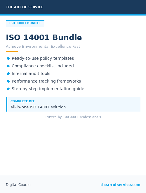 ISO 14001 Bundle