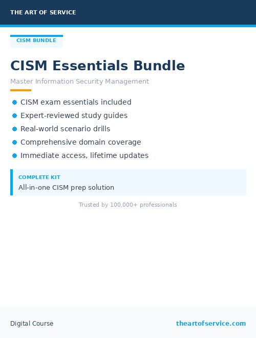 CISM Essentials Bundle